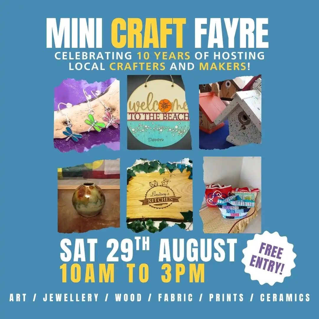 The Pavilions mini craft fayre in Teignmouth.